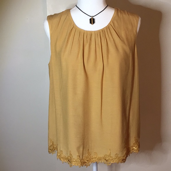 Coldwater Creek Tops - Coldwater Creek Gold Blouse